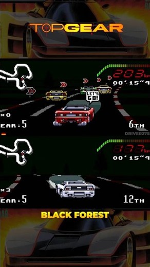A lap at Black Forest - Top Gear (SNES)