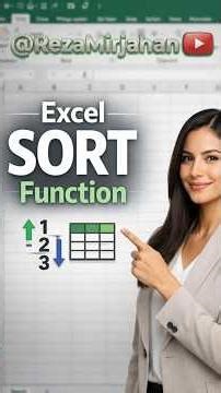 Excel SORT Function in 60 Seconds | Multi vs Single Column #excel
