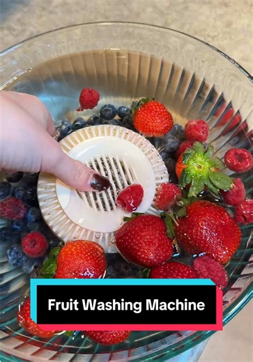 🍓Fruit Washing Machine🍓 It removes wax, dirt, and residue, keeping your produce fresh. Works with fruits and vegetables! It only takes 4 minutes to run its course. #fruitwashingmachine #fruitwash #vegetablewash #tiktokshop