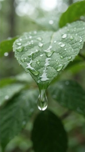Relaxing Rain on Leaves 🌧️ Peaceful Nature Soundscape for Work & Focus 4K UHD #thundersound