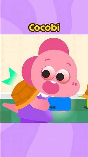 I used my phone too much and turned into a turtle! 🐢📱 #Shorts #forKids #Cocobi