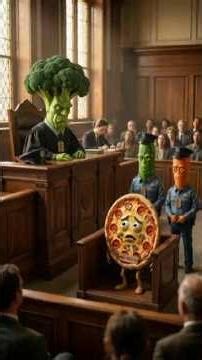 Pizza Arrested 😱🍕 | Junk Food on Trial! #shorts