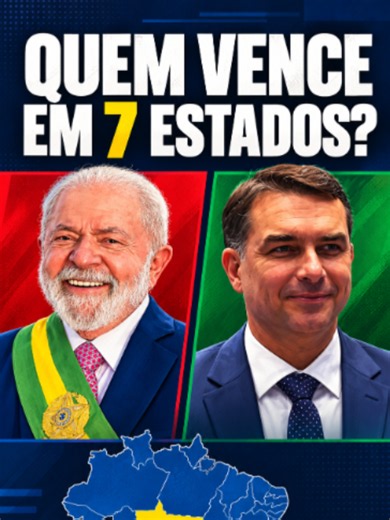 🗳️ QUEM VENCE EM 7 ESTADOS? Lula ou Flávio Bolsonaro? As pesquisas eleitorais de 2026 mostram como está a disputa presidencial nos estados do Centro-Oeste e do Sul! Neste vídeo, você confere os cenários de segundo turno em Mato Grosso do Sul, Distrito Federal, Mato Grosso, Goiás, Santa Catarina, Rio Grande do Sul e Paraná. 📊 São 7 estados, diferentes institutos e resultados que mostram as diferenças regionais nas intenções de voto. 💬 E no seu estado, quem você acredita que vai vencer? Comente