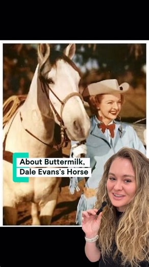 Brittany Lanae | From the Double R Bar Ranch to TV screens across America, Buttermilk and Dale Evans were the ultimate cowgirl duo. 🌟🐴 #daleevans... | Instagram
