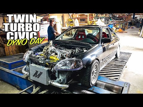 World's First Twin-Turbo D16 Civic HITS THE DYNO! (but......)