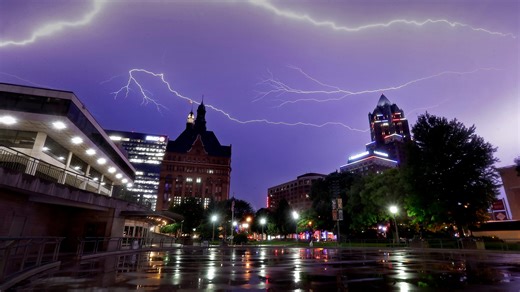 Another severe thunderstorm warning has been issued for Milwaukee on Friday afternoon