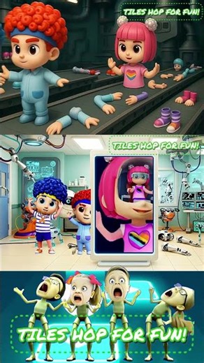 Cocomelon Dame Tu Cosita Dance (Music Cover) #23 Tiles hop #shorts​​ #Dametucosita​​ #coffindance