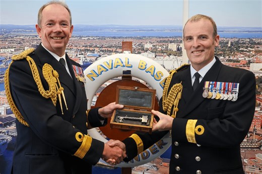 New commander appointed to Portsmouth Naval base as former apprentice takes charge