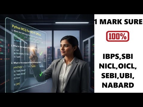 Python MCQ | SO IT Officer