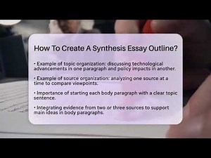 How To Create A Synthesis Essay Outline? - The Language Library