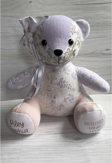 Create a Memory Bear from Baby Clothes