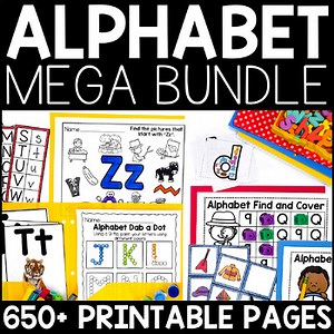 Letter Identification & Sound Activities-Letter Formation Practice Sheets BUNDLE