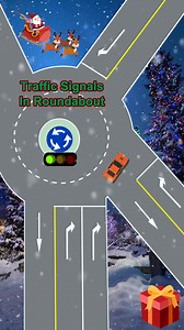 89K views · 446 reactions | How to drive around a roundabout with traffic lights #driving #car #tips | LearnCar | Facebook