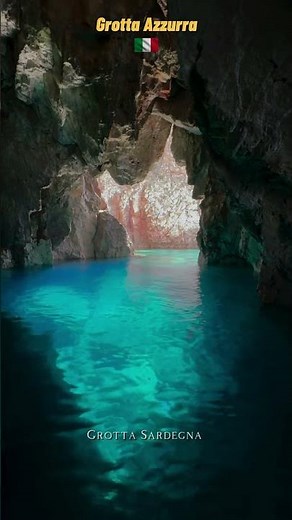 Grotta Azzurra 🇮🇹 | Sardinia’s Secret Sea Cave at Masua #italy #travel