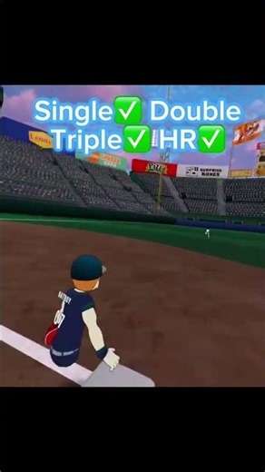 Hitting a cycle in totally baseball #vr #baseball #games