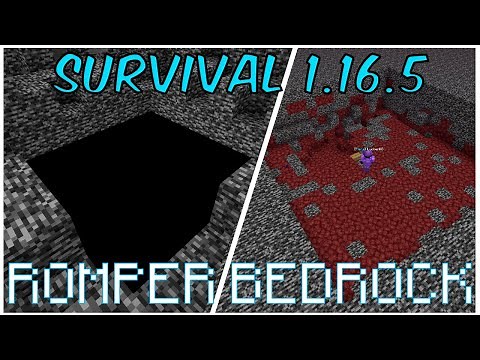 Como romper BEDROCK en Survival - Minecraft 1.16.5