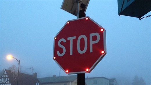 Paterson council is a go on solar-powered flashing stop signs