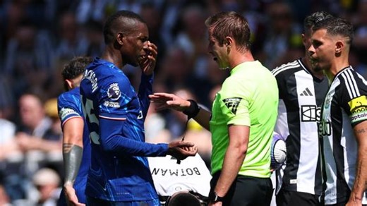 Why Jackson has 'no argument' for red card vs. Newcastle