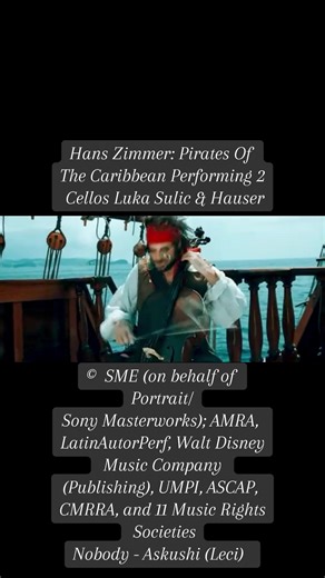 Hans Zimmer's Pirates of the Caribbean on 2 Cellos