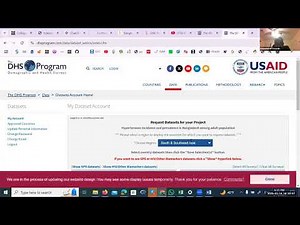 How to download DHS data