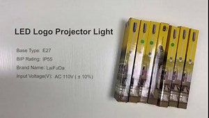 SPA LED Logo GOBO Projector Light, Custom Image Flower Logo Projector with Glass GOBO Lens, Rotational, Relax & Therapy Advertising Logo Light for SPA Hotel Store Business Indoor & Outdoor Use - Pink