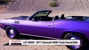 1.1K views · 789 reactions | The 1971 Plymouth HEMI 'Cuda Convertible just went for $1.2 million, another outstanding sales price! Learn more about it by watching this video! | Barrett-Jackson | Facebook