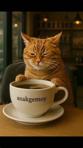 Coffee Cat Vibes ☕🐱 | Morning Mood Edition