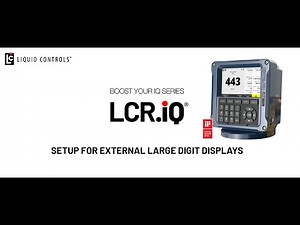 Boost your iQ Series - Configuring the LCR.iQ to work with large digit external displays.