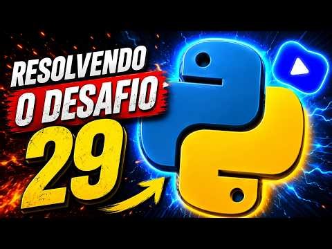 Resolvendo o DESAFIO 29 do curso de Python do Curso em Vídeo!
