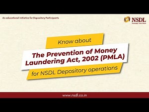 The Prevention of Money Laundering Act, 2002 (PMLA) #nsdl #sebi