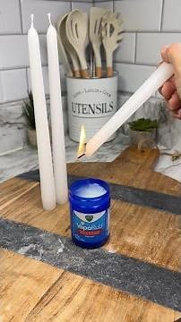 Just drop candle wax into Vicks VapoRub and you’ll be amazed!!