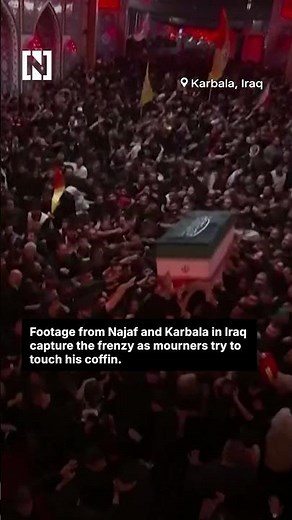 Hundreds of thousands mourn supreme leader as US and Tehran trade strikes.