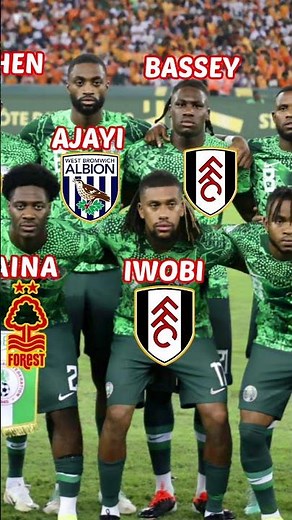 Nigeria AFCON final 2024 starting 11 vs ivory coast and where are they now?#football #sports