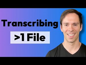 Transcribing Multiple Files (Descript)
