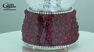 Musical Snow Globe: Red Dress Couple, Self-blowing, Elegant Keepsake - Etsy