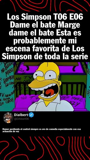 The Simpsons Season 6 Episode 6 Give Me the Bat Marge, give me the bat. This is probably my favor...