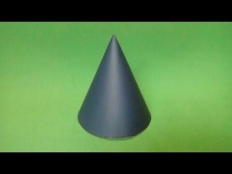 Como fazer um cone | Sólidos geométricos | Corpos redondos | Figuras geométricas