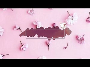 free cute Pink Intro Template no text/cute Template with music