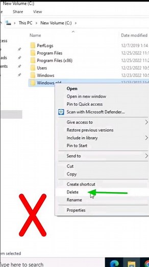 How to delete windows.old file from windows 10