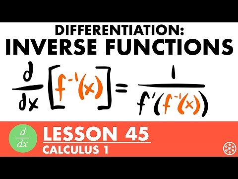 Derivative of Inverse Functions | Calculus Lesson 45 - JK Math