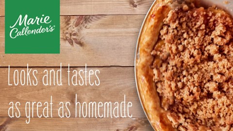 Marie Callender's Dutch Apple Pie, Ready to Bake Frozen Dessert, 38 oz. (frozen)