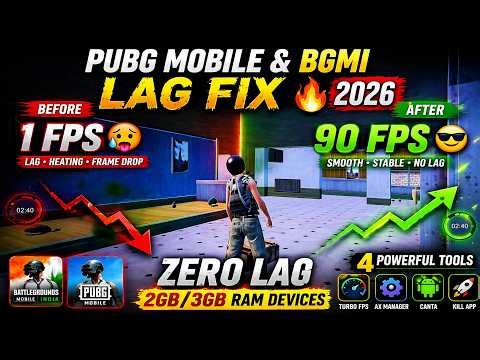 PUBG Mobile & BGMI Lag Fix 2026 🔥 Smooth Gameplay + No Frame Drop (100% Working Method)