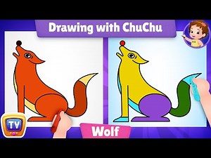 How to Draw a Wolf? - More Drawings with ChuChu - ChuChu TV Drawing Lessons for Kids