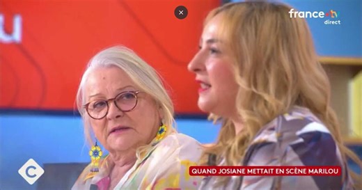 "Je me suis refait faire le pif pour ne pas ressembler à ma fille" : Josiane Balasko évoque sa chirurgie esthétique sur le plateau de C à Vous (ZAPTV)