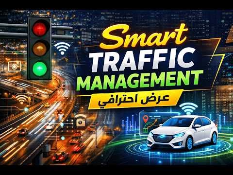 Smart Traffic Management عرض تقديمي احترافي بوربوينت بعنوان