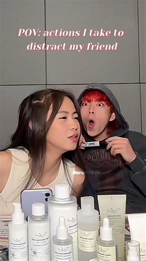 while trying to distract my friend😂 #ashtineolviga #rabinangeles #amnse #angmutyangsectione #fypシ