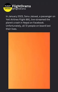 In January 2023, Yeti Airlines Flight 691 crashed while approaching Pokhara, Nepal, killing all 72 people on board. A passenger live-streamed the final moments before the plane suddenly veered and crashed into a gorge near the runway | FlightDrama