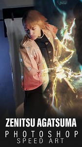12K views · 672 reactions | Watch how i make a regular photo into a piece of art!! Zenitsu Agatsuma / Demon slayer: Kimetsu No Yaiba Become the most durable blade of all!! #demonslayer #zenitsuagatsuma #cosplay #photomanipulationart | CLY | Facebook
