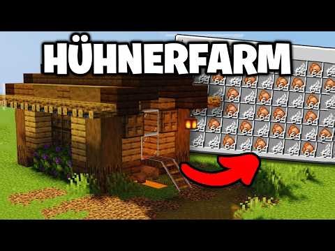 einfache Minecraft Hühner Farm bauen Tutorial - einfache Hühnerfarm bauen in Minecraft 26.1