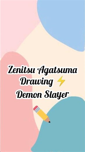 Zenitsu ⚡ Demon Slayer Drawing | Star Art Academy#Shorts